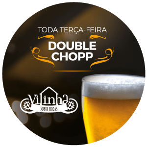 Bolacha de chopp personalizada — Villinha